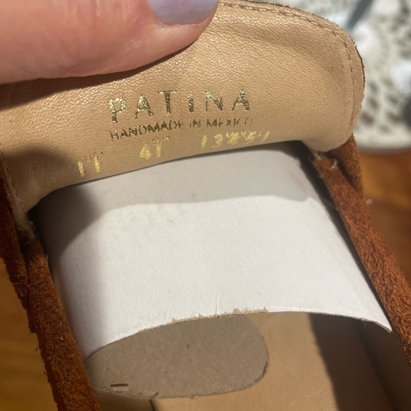 Women’s Rust Brown Suede Loafers by Patina - Picture 3 of 8